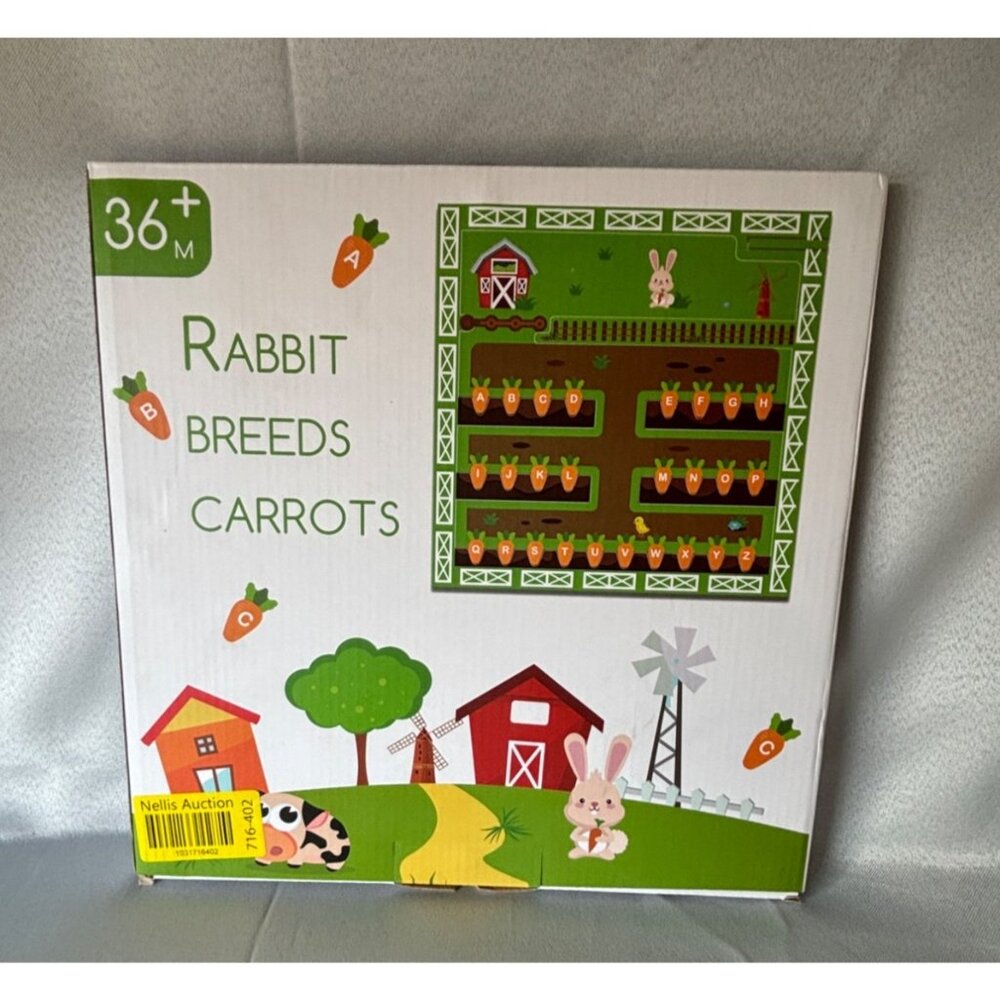 Rabbit Breeds Carrots Magnetic Board Game For Toddlers & Kids 36M+ Educational T